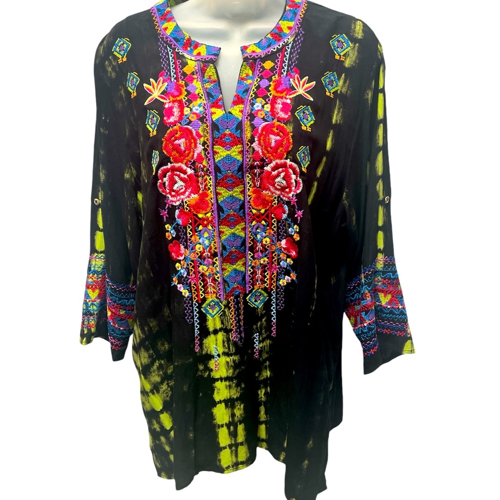 Caleaas Boho Embroidered Tunic